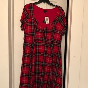 Red Plaid Dress New Tags Still Attached